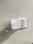 Mod Square Shelf, Tumbler and Soap Dispenser